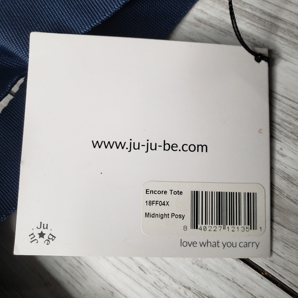 Jujube Encore Tote Midnight Posy NEW Diaper Bag Insulated Changing Pad Straps - Picture 5 of 14